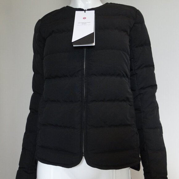 NWT LULULEMON Black Lightweight Just Enough Puff 800 Fill Goose Down Jacket 4 - Picture 1 of 10